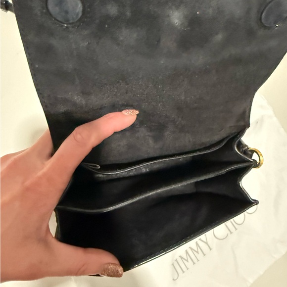 Jimmy Choo Madeline Black Leather Crossbody Bag - Picture 5 of 6